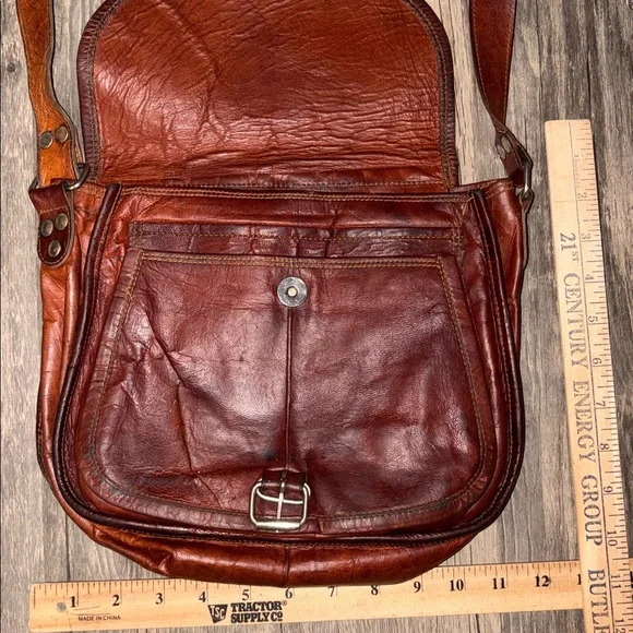 Vintage Komal’S passion leather crossbody bag -
70s - Picture 4 of 6